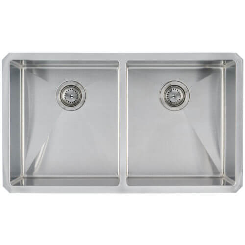Rectangle Undermount Sink - DOUBLE BOWL HANDCRAFTED 50/50-3219